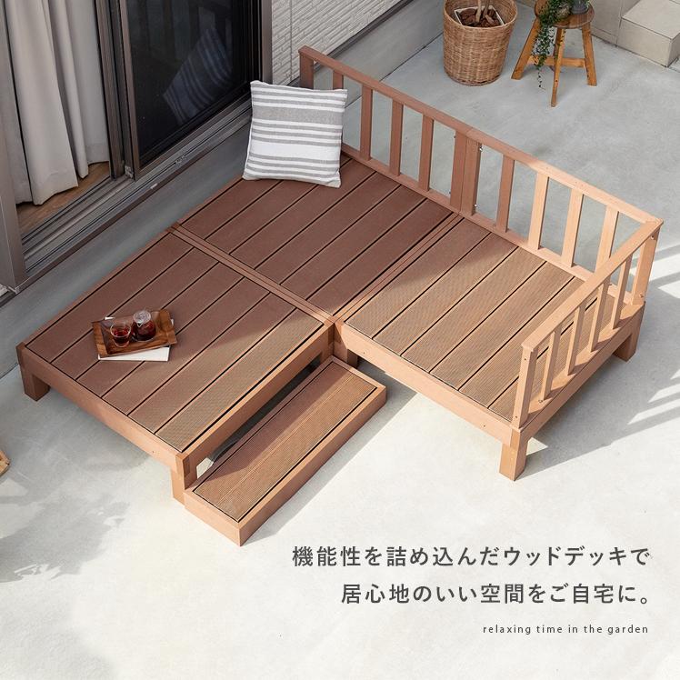 ウッドデッキ ストレートフェンス 人工木 人工木ウッドデッキ ecofeel 