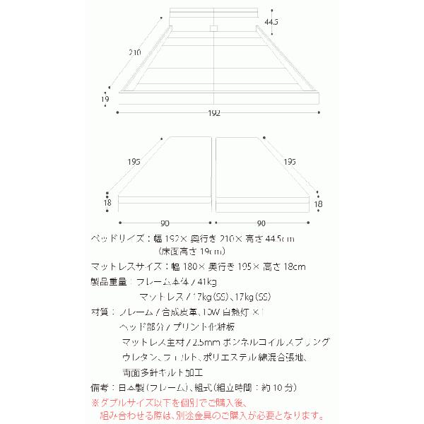 友澤木工 ベッド ロータイプベッド キングサイズ マットレス付