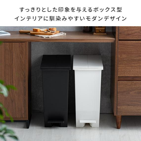 ゴミ箱 45リットル おしゃれ キッチン フタ付き ダストボックス 蓋付きゴミ箱 ペダル式 キッチンゴミ箱 分別 北欧 モダン シンプル ペダルオープンツイン 45L｜air-r｜15