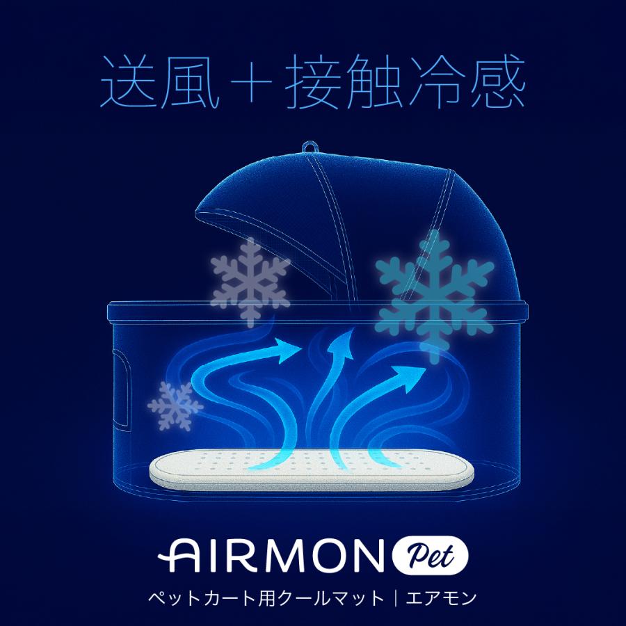 AIRMON Pet 冷却マット ファン付き エアモン ペット AIRMON PET 送風型クールマット ファン 扇風機