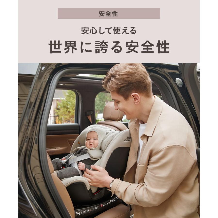 【日本正規代理店】レビュー特典 新登場 ブリタックス スイベル グローマックスエアー 4年保証 回転式 チャイルドシート 新生児 7歳 isofix 送風 スウィベル | Britax Romer | 18