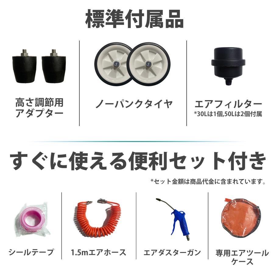 エアーコンプレッサー 静音 オイルレス 三相 200V 80L AIRSELF