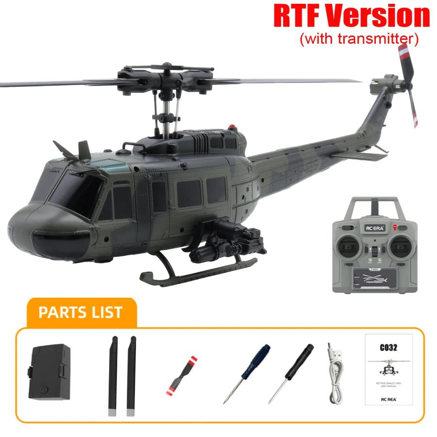 RC ERA C032 ラジコンヘリコプター UH-1 ヒューイ カモフラージュ