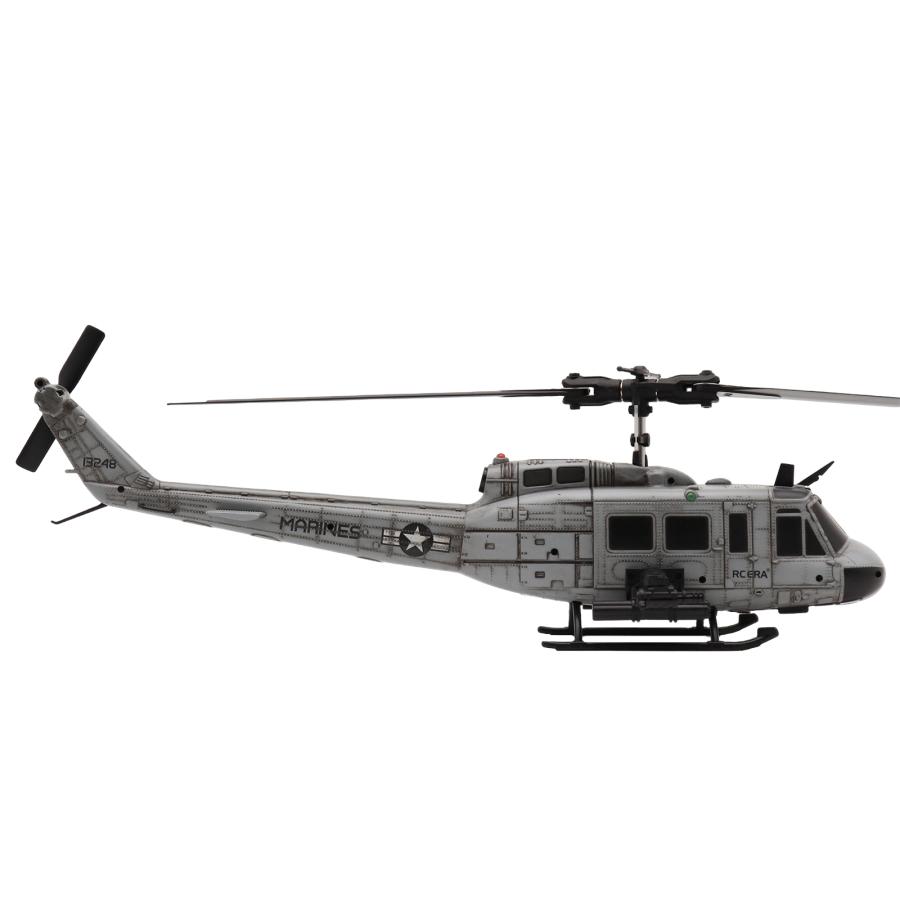 RC ERA C032 ラジコンヘリコプター UH-1 ヒューイ グレー汚し塗装Ver