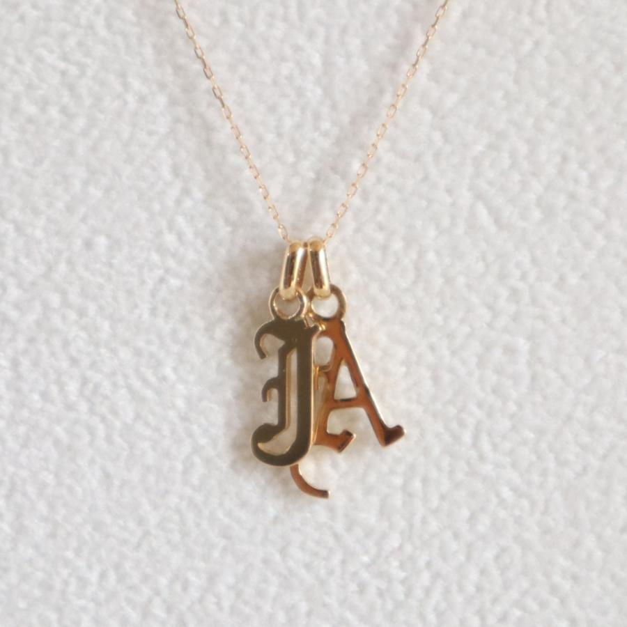 イニシャルペンダントトップ J K18ゴールド アルファベット イニシャルペンダントトップ J K18ゴールド アルファベット