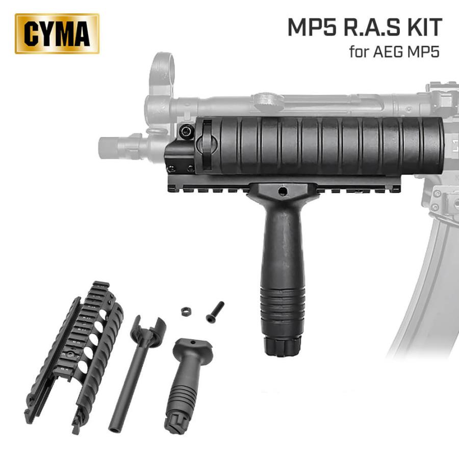 CYMA製 電動ガン MP5 用 レイル ハンドガード ＆ アウターバレルセット