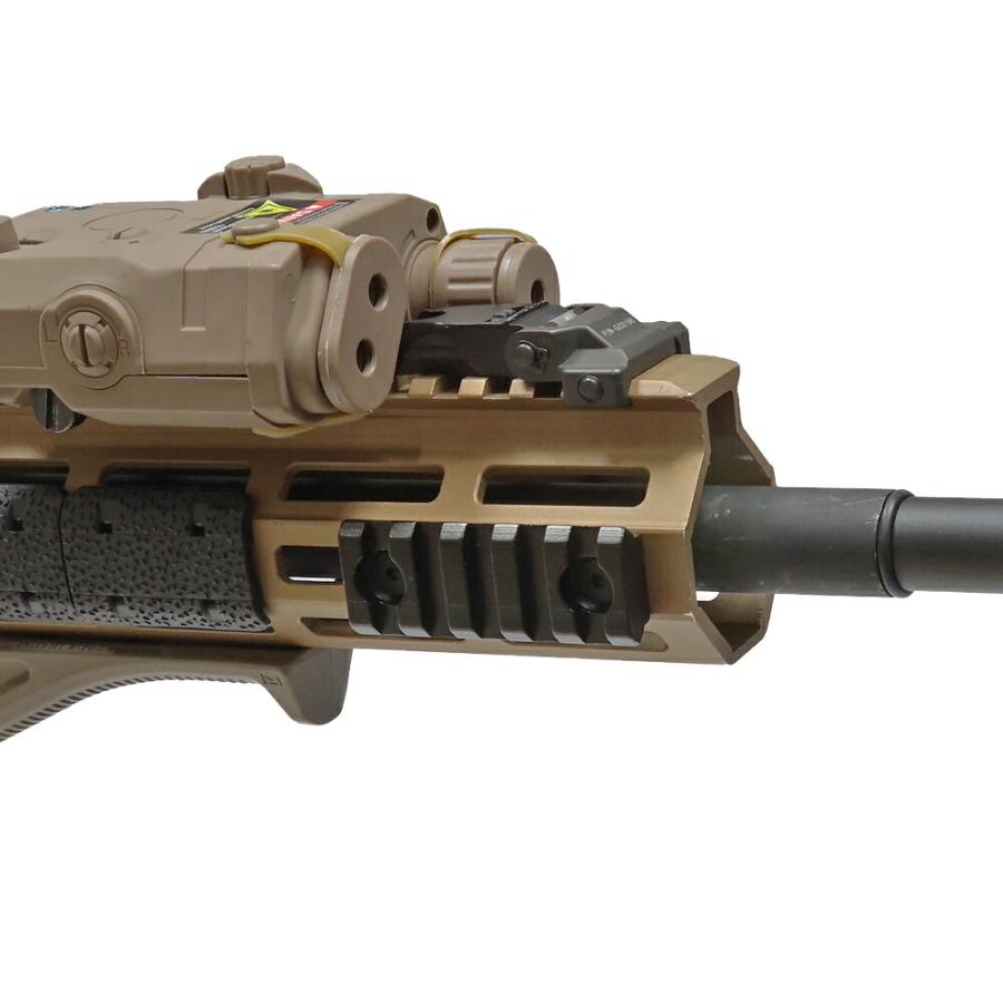 METAL製 M-LOK 専用 20mm レイルセクション 3スロット アルミ合金製 BK