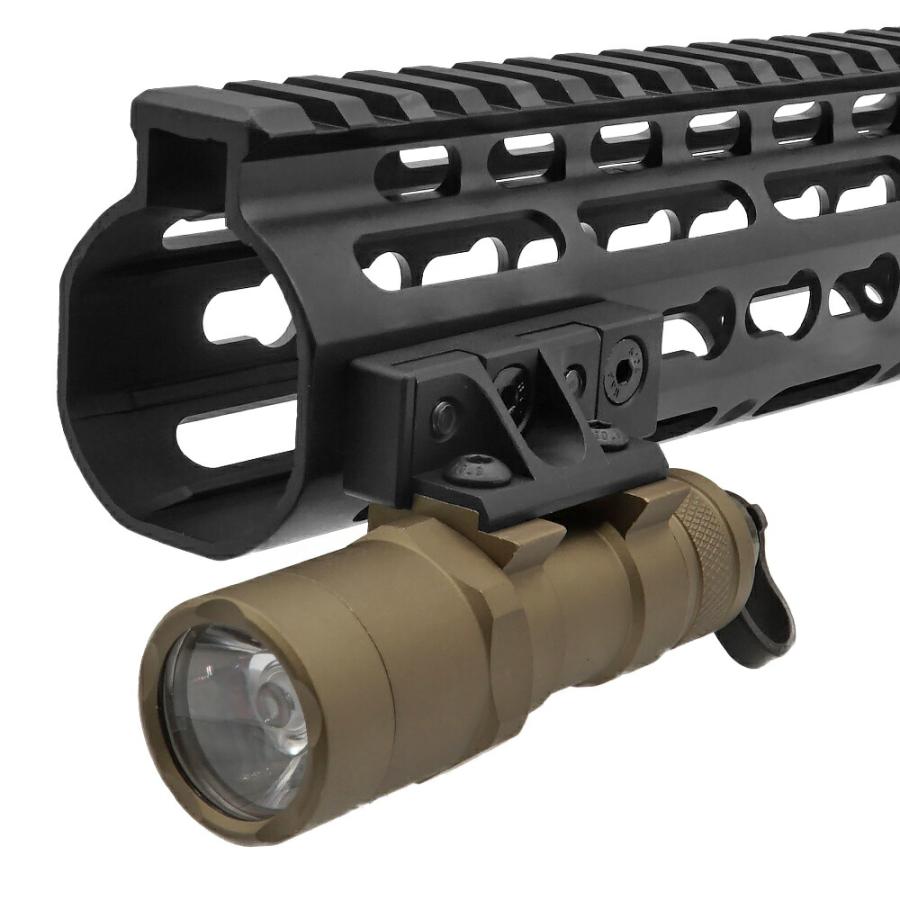 Night Evolution製 M-LOK & KeyMod対応 オフセット ライト マウント