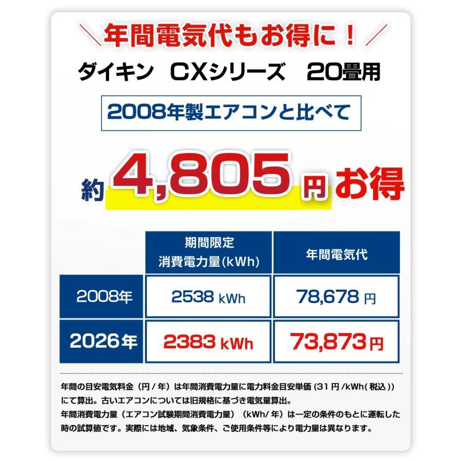 ダイキン（DAIKIN） 【標準取付工事費込】ダイキン ルームエアコン CX