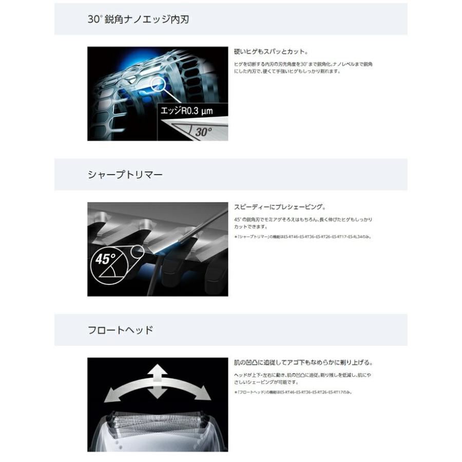 パナソニック Panasonic ES-RT19-A 青 3枚刃5,302円 メンズシェーバー パナソニック Panasonic ES-RT19-A 青 3枚刃5,302円 メンズシェーバー