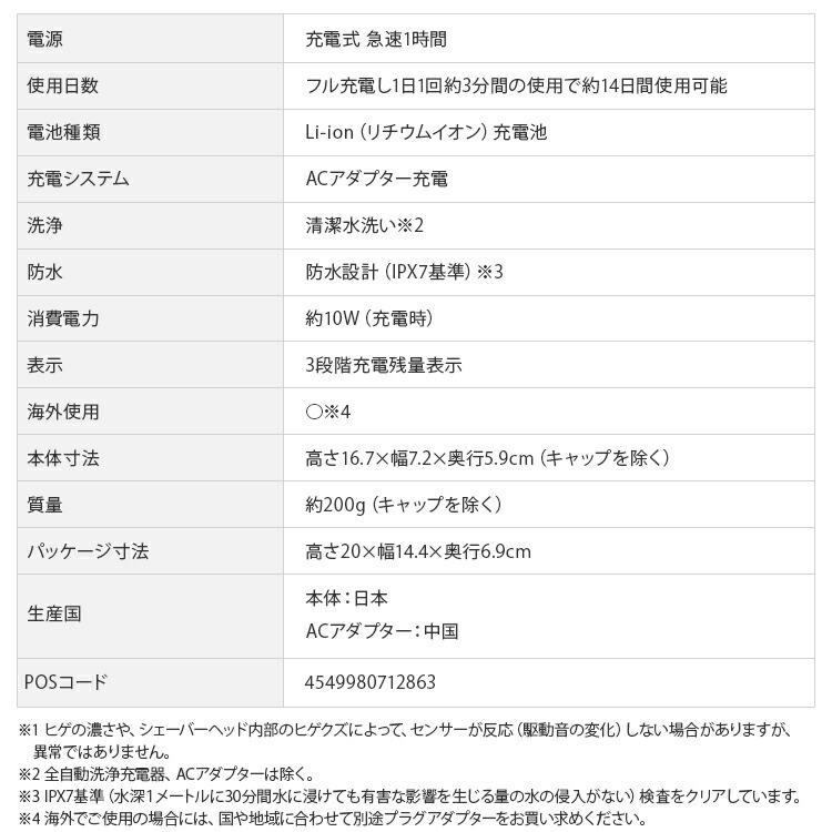 【ギフト対応】Panasonic（パナソニック） メンズシェーバー 電動・電気シェーバー ラムダッシュPRO 5枚刃 ES-LV5W-K 充電式 防水 海外対応｜airhope｜06