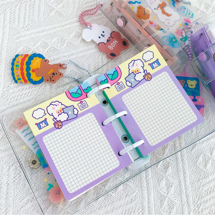 手帳 くまちゃんシリーズミニ手帳 うさぎ システム手帳 ダイアリー 可愛い 手作り プレゼント 0848 ファッションアイリーyahoo 店 通販 Yahoo ショッピング