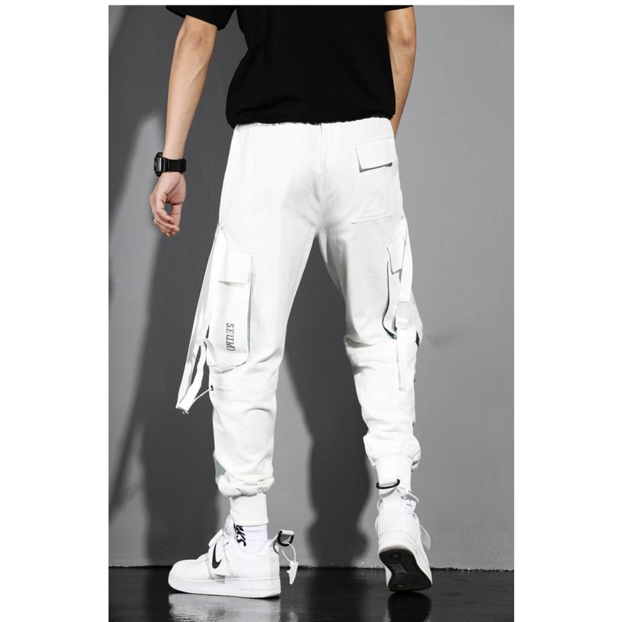 カーゴパンツ 長ズボン メンズ ファション イージーパンツ 黒 白 ゆったりジョガーパンツ メンズパンツ おしゃれ 0945 ファッションアイリーyahoo 店 通販 Yahoo ショッピング
