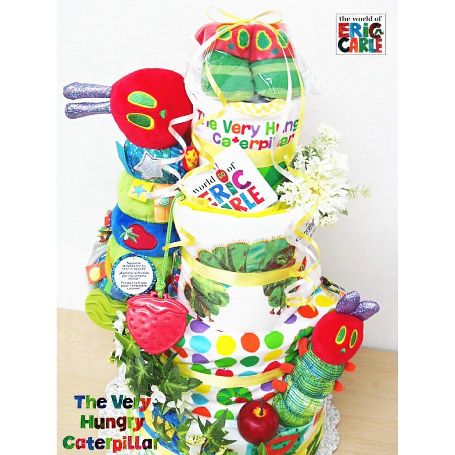 Sassy（サッシー） おむつケーキ はらぺこあおむしBIG 4段 出産祝い 