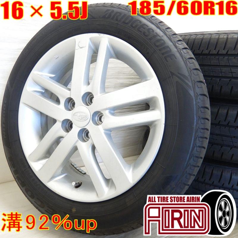 中古 タイヤホイールセット 185/60r16 ブリヂストン スバル  