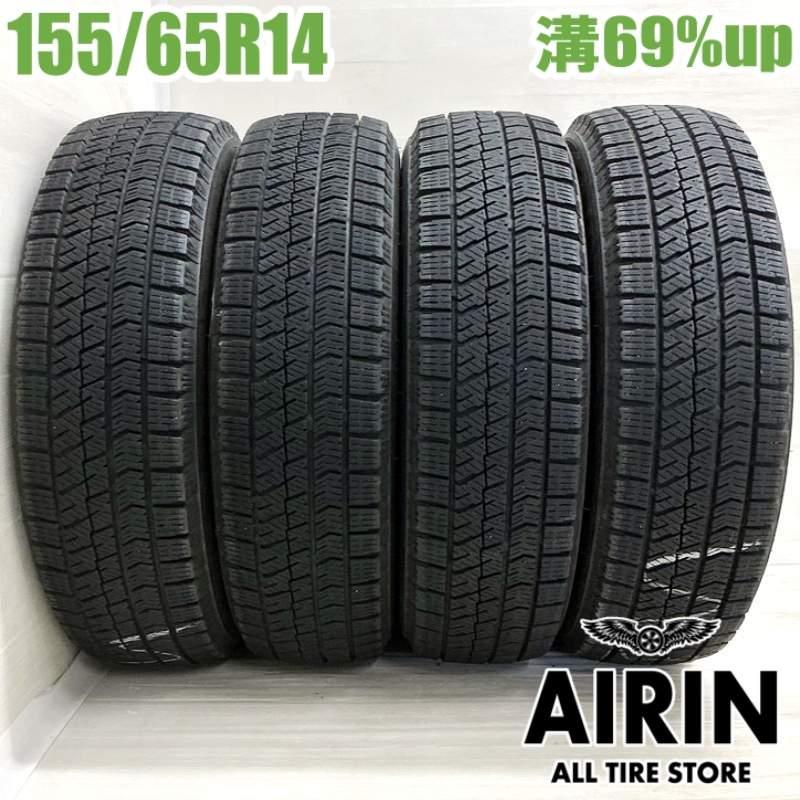 BRIDGESTONE（ブリヂストン） 中古タイヤ 155/65r14 スタッドレス