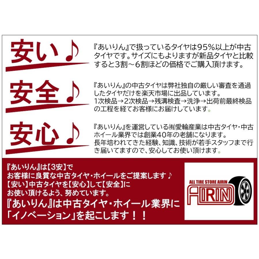 中古 195/60R17 BRIDGESTONE ECOPIA EP150 サマータイヤ 4本セット ライズ ライズハイブリッド ロッキーハイブリッド 中古タイヤ 17インチ｜airin-yshop｜09