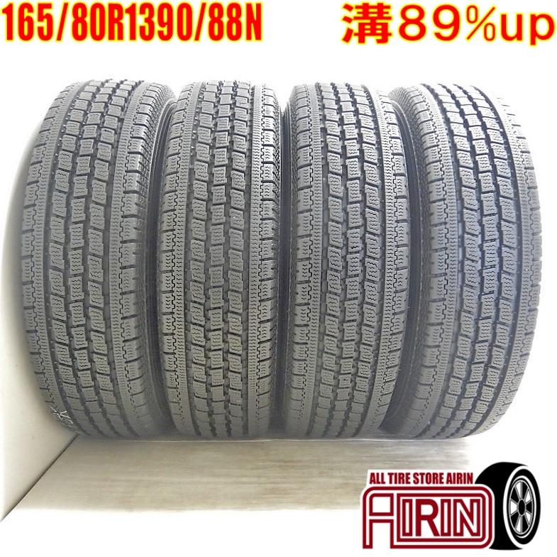 中古 165/80R13 90/88N TOYO DELVEX 934 スタッドレスタイヤ 4本セット