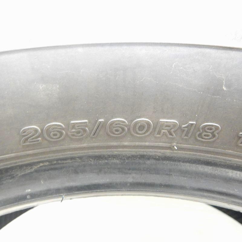 中古タイヤ 265/60R18 サマータイヤ BRIDGESTONE ALENZA 001 2本セット ランドクルーザー プラド ハイラックス パジェロ 中古 18インチ｜airin-yshop｜06