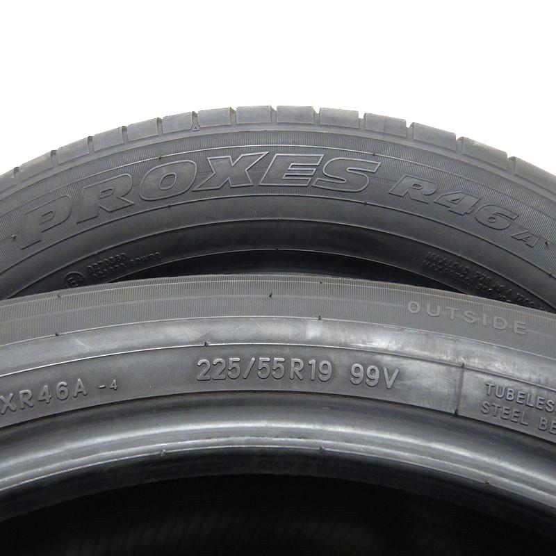 中古タイヤ 225/55r19 タイヤ TOYO PROXES R46A 4本セット ハリアー レガシィ エクストレイル CX-5 中古 19インチ｜airin-yshop｜05