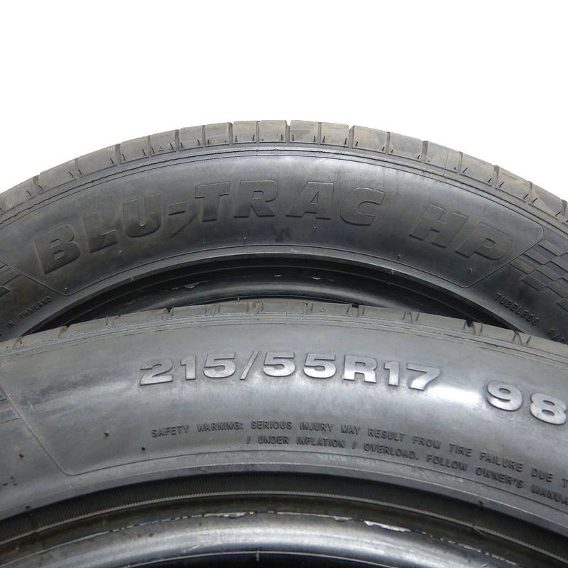 中古タイヤ 215/55r17 タイヤ ARMSTRONG BLU-TRAC HP 2本セット レクサスHS MIRAI クラウンアスリート オデッセイ 中古 17インチ｜airin-yshop｜05