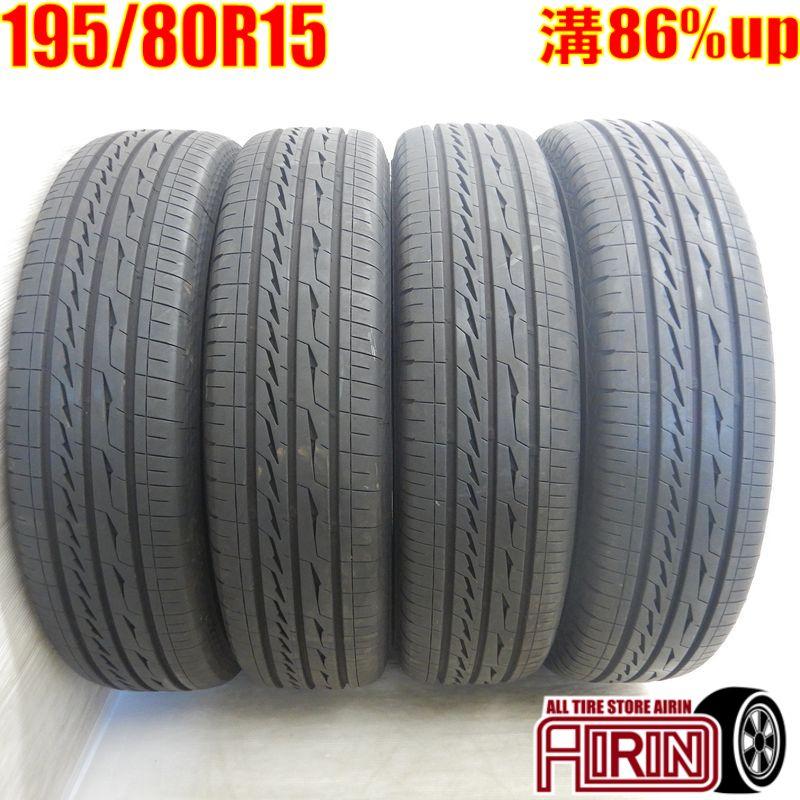 ハイエース、キャラバン、ボンゴ 夏タイヤと鉄ホイール4本セット 中古