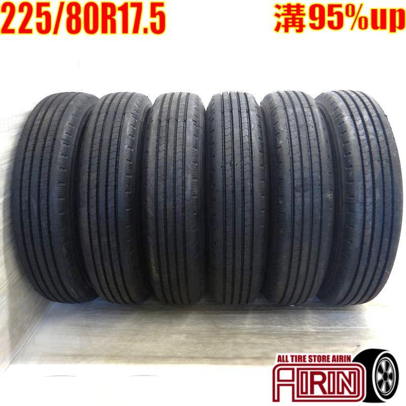 中古タイヤ 225/80R17.5 123/122L ヨコハマ RY138E サマータイヤ 6本  
