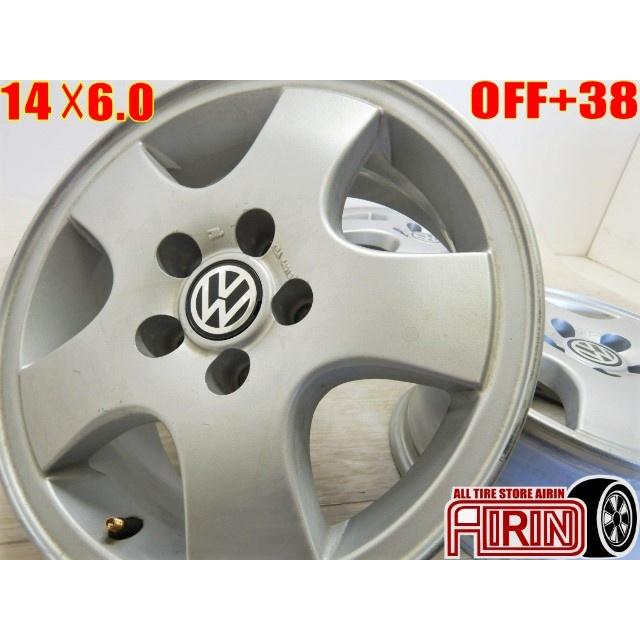 14インチ アルミホイール フォルクスワーゲン 純正 中古 4本