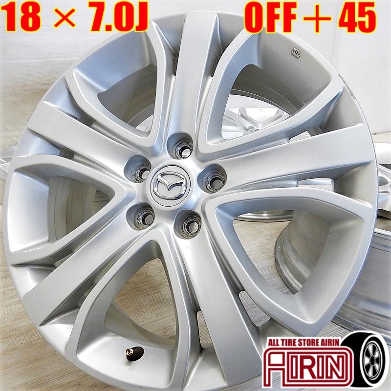 中古 アルミホイール 18インチ マツダ MPV 純正 4本セット アクセラ