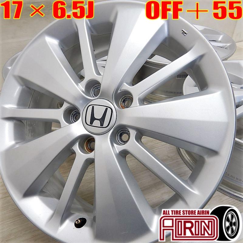 中古 アルミホイール 17インチ ホンダ エリシオン 純正 ENKEI 4本  