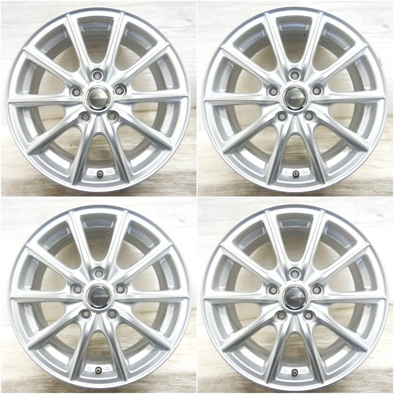 ■BSアルミ　エコフォルム■16インチ中古アルミホイール　4本 中古 アルミホイール 16インチ BRIDGESTONE ECOFORME