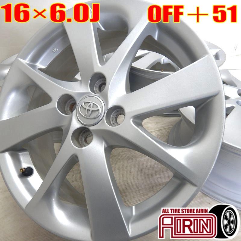 中古 アルミホイール 16インチ トヨタ アクア GRスポーツ 純正 4本  