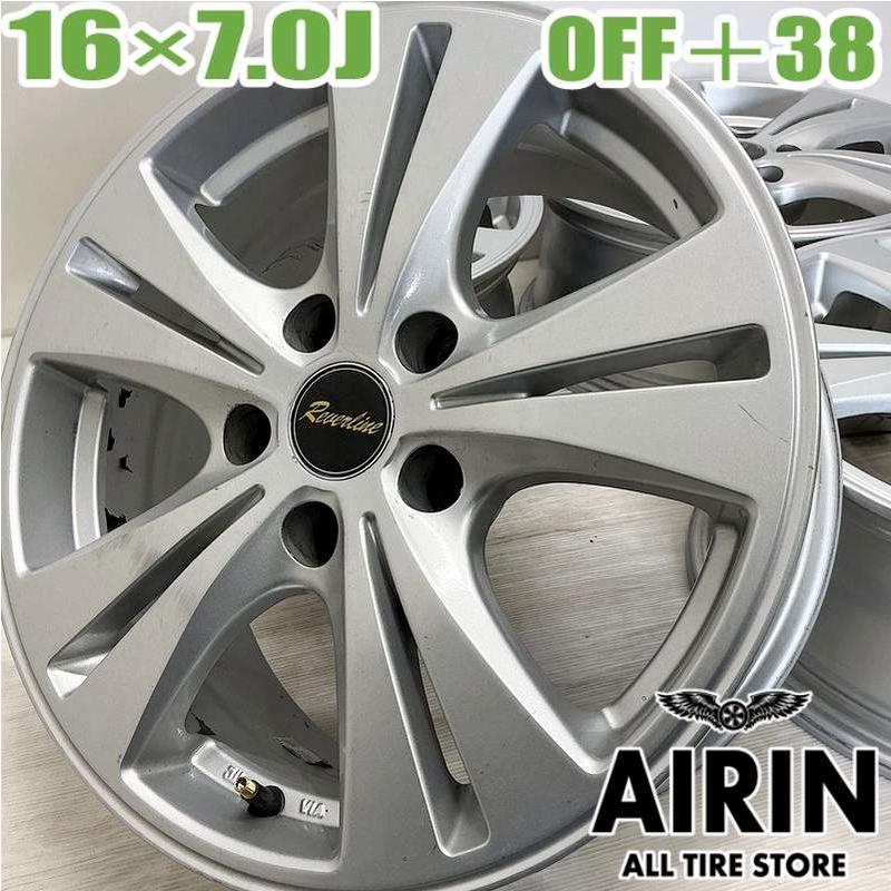 中古 アルミホイール 16インチ RiverLine 4本セット クラウン