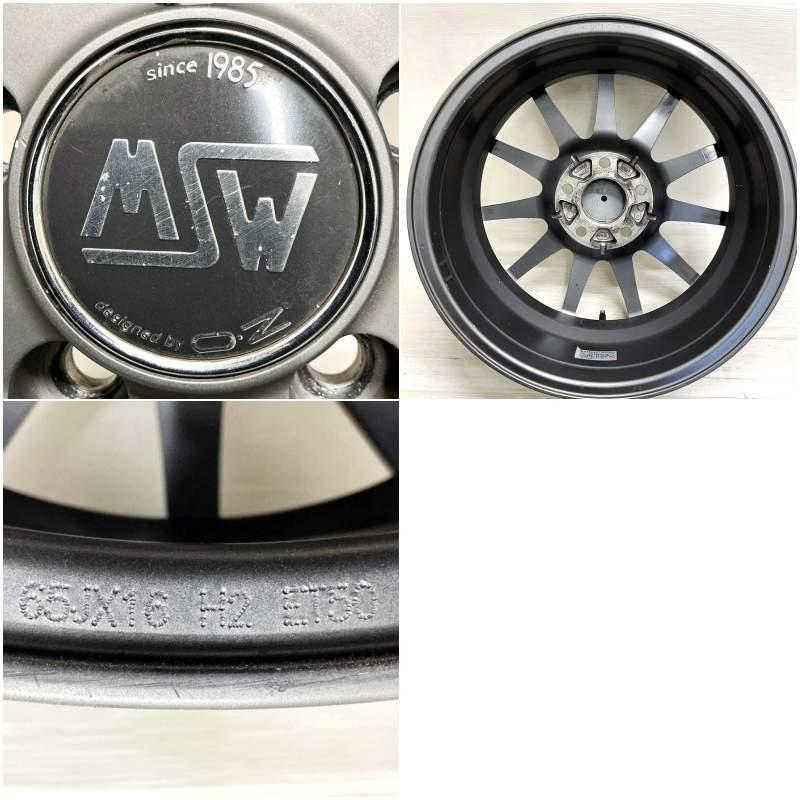 OZレーシング MSW 16inch 4本セット ミニクーパーなど 中古 アルミホイール 16インチ MSW by O.Z Racing 4本セット 不明 など