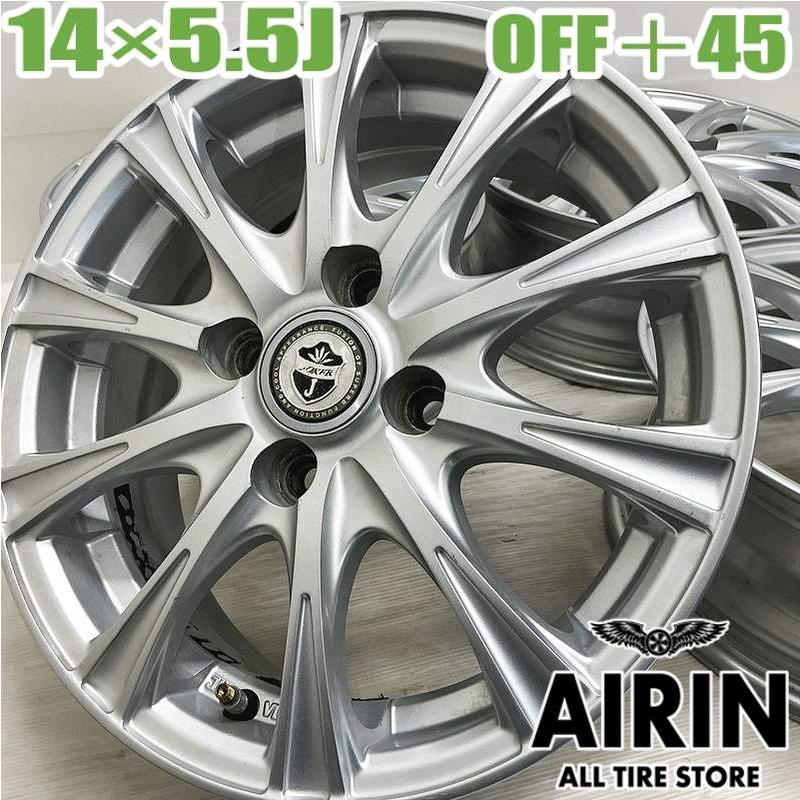 中古 アルミホイール 14インチ JOKER J 4本セット ミラージュ ブーン 