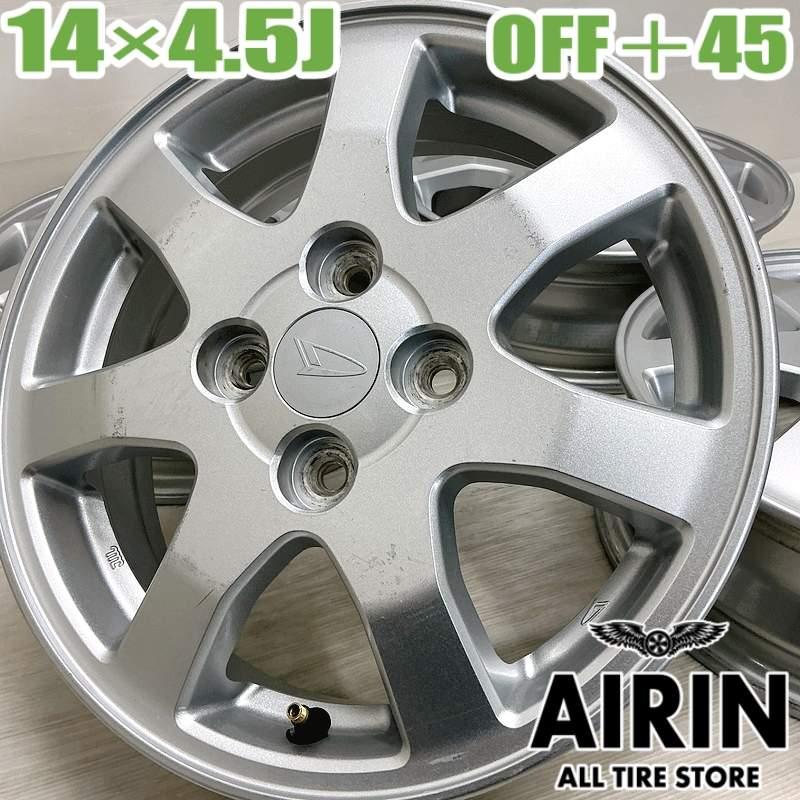 ダイハツムーヴ純正アルミホイールタイヤ14インチ 中古 アルミホイール 14インチ ダイハツ ムーヴ 純正 4本セット