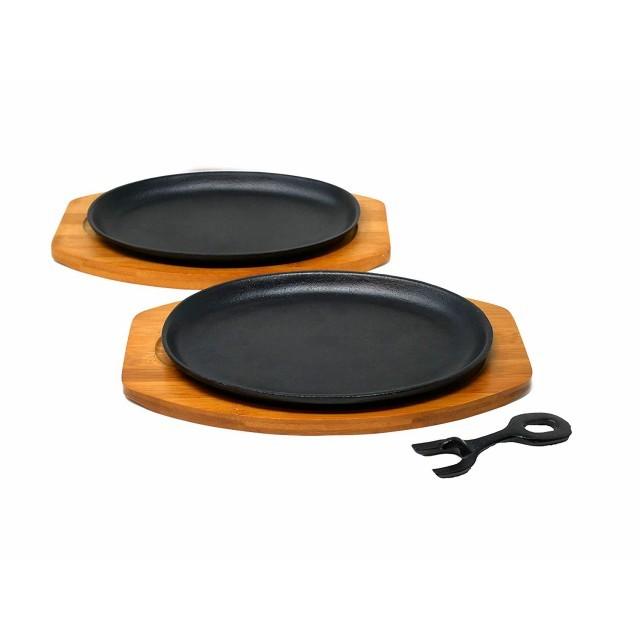 鉄鋳物大判ステーキ皿2枚組 ステーキ 鉄板 皿 プレート ギフト プレゼント プレゼント 21 ギフトショップ Anniversary World 通販 Yahoo ショッピング