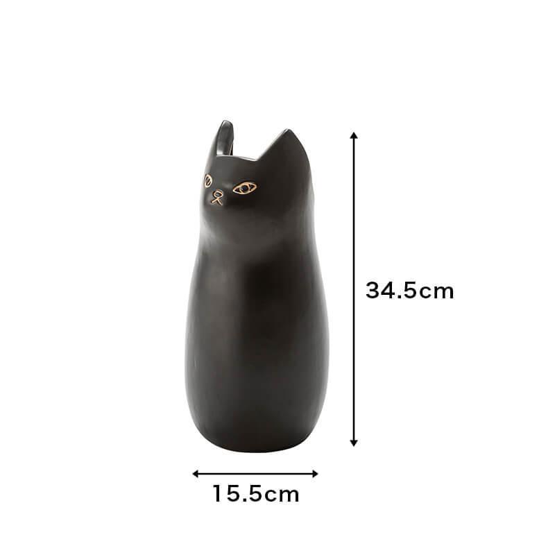 傘たて ねこ ブラック S かさたて アンブレラスタンド 玄関