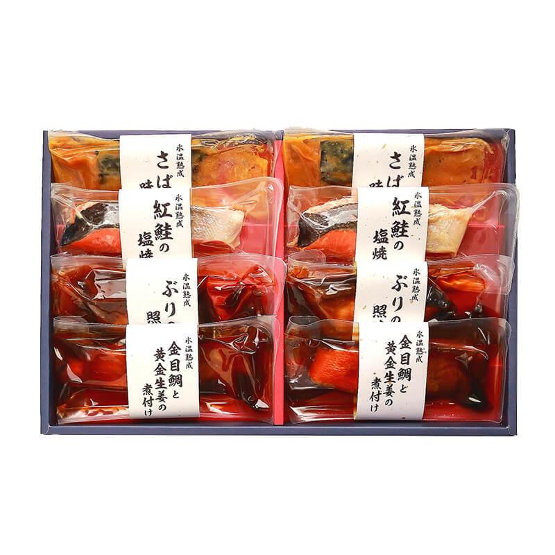 鳥取 山陰大松 氷温熟成 煮魚・焼魚セット8切 NYG-40 送料無料 食品ギフト 内祝い メーカー直送｜airleaf｜02