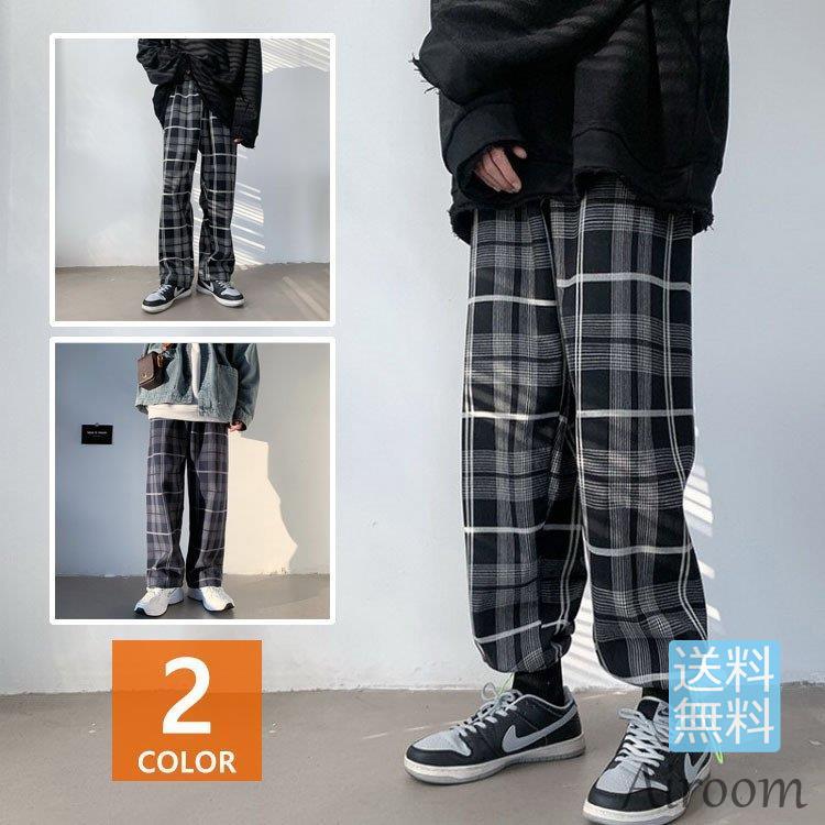 ジョガーパンツ メンズ チェック柄パンツ ウエストゴム 秋冬 ボトムス 裾ドローストリング 厚手 韓国ファッション 通学 運動 オシャレ カジュアル長 ズボン 21bt0026 Airoom 通販 Yahoo ショッピング