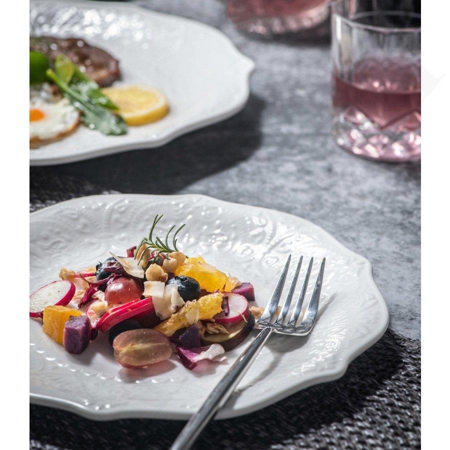 Sale Off 皿 プレート 食器 キッチン用品 おしゃれ ギフト プレゼント デザート 料理 洋風 ホームパーティー ホワイト記念 モノトーン ゴージャス フェミニン Airoom Discoversvg Com