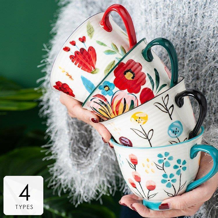 キッチン用品 食器 お茶用品 マグカップ ティーカップ コーヒーカップ 花柄 カップ カラフル 来客用 ギフト プレゼント ホワイト ギフト Airoom 21cf0017 Airoom 通販 Yahoo ショッピング