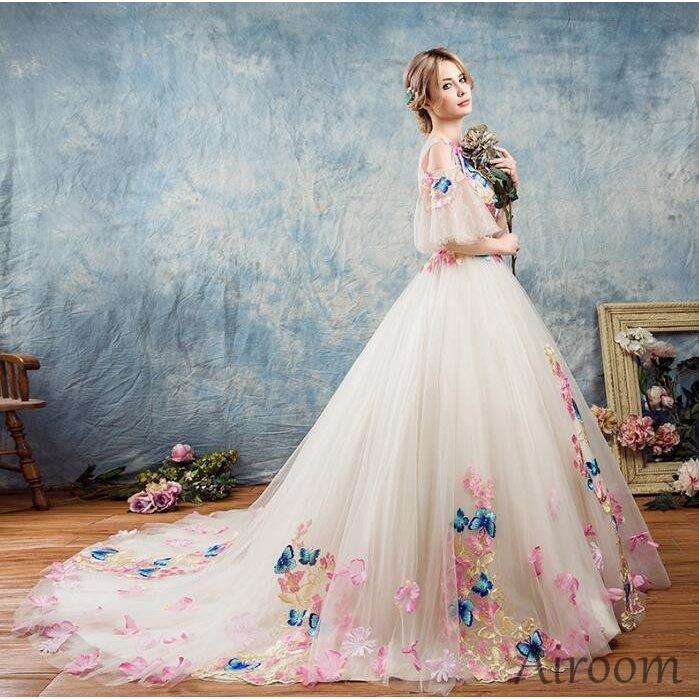 花仙子 ロングドレス 演奏会 カラードレス ウエディングドレスプリンセスライン カラードレス 結婚式 プリンセスライン ショッキングピンク 姫系 二次会 21llf0105 Airoom 通販 Yahoo ショッピング