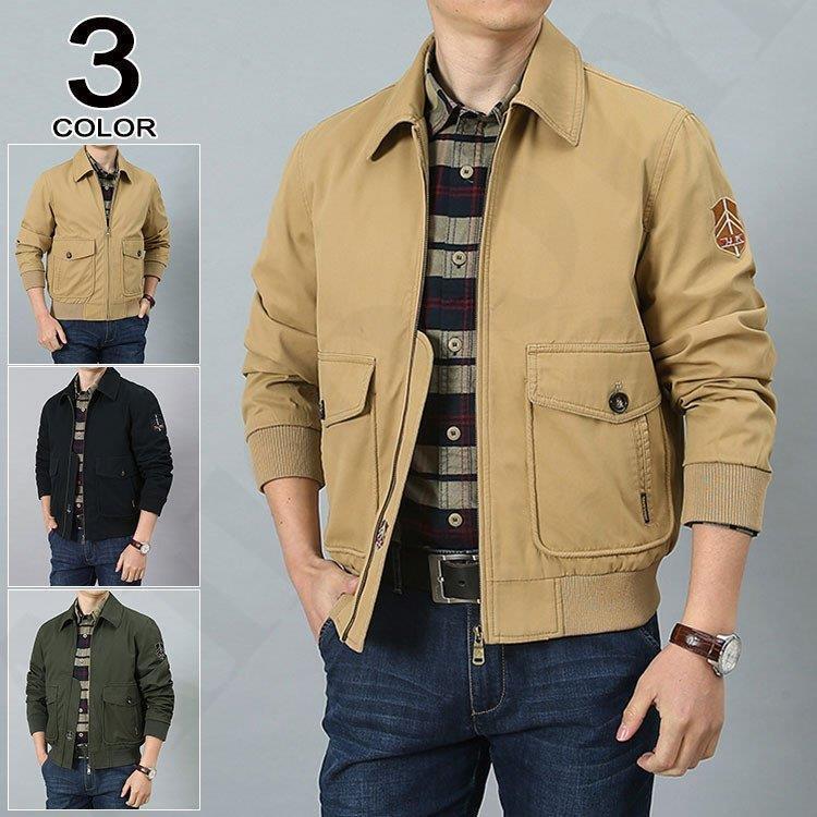 コーチジャケット メンズ 大きいサイズ ジャケット ミリタリージャケット ブルゾン カジュアルジャケット 秋物 アウター オリープ 30代 40代 50 代 敬老の日 Sale 63 Off