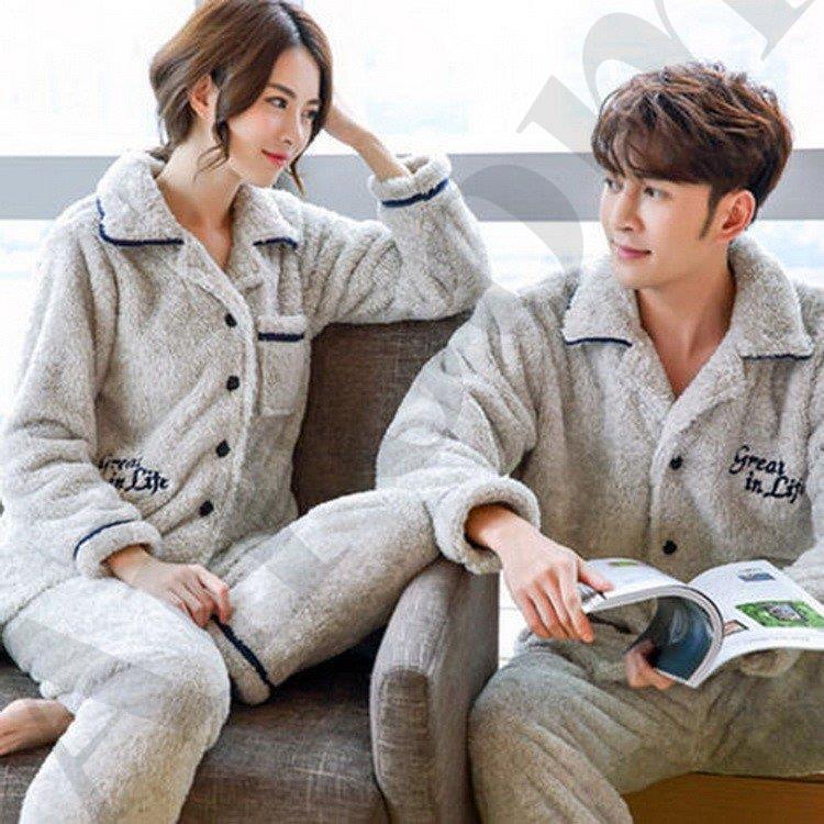 ペアパジャマ カップルパジャマ カップル パジャマ カップルペアルック 寝間着 秋冬 ルームウェア パジャマペアルック お揃い 21rsy Airoom 通販 Yahoo ショッピング