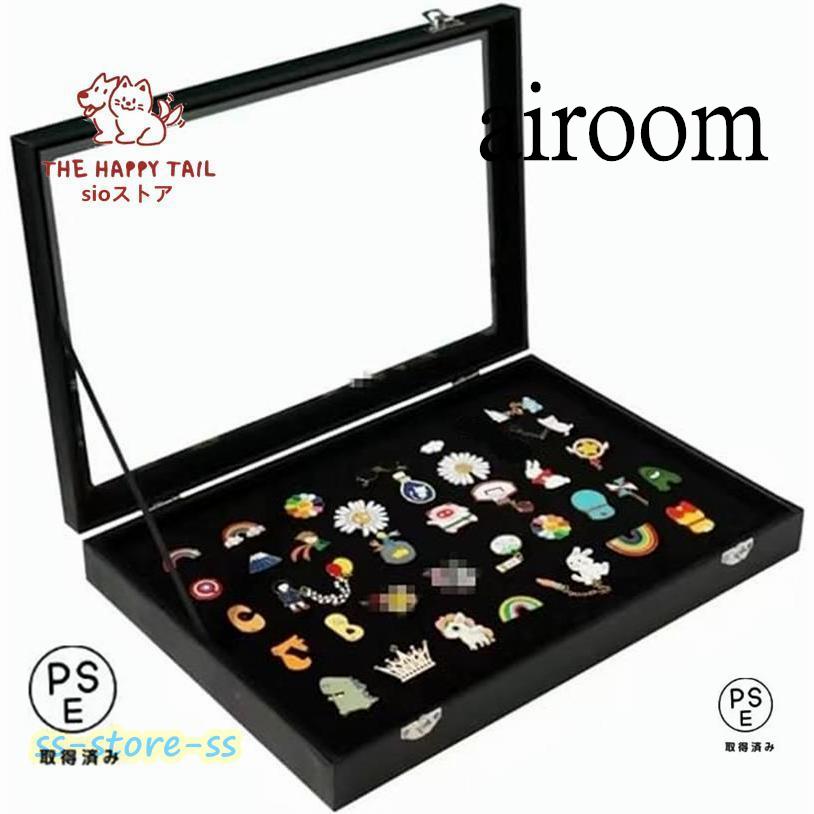 ピンバッジ ケース 透明窓木製ピンディスプレイケース ピン缶バッジ 収納ケース エナメルピンミリタリーバッジメダルディスプレイケース ピンズフレーム 収納可 | 