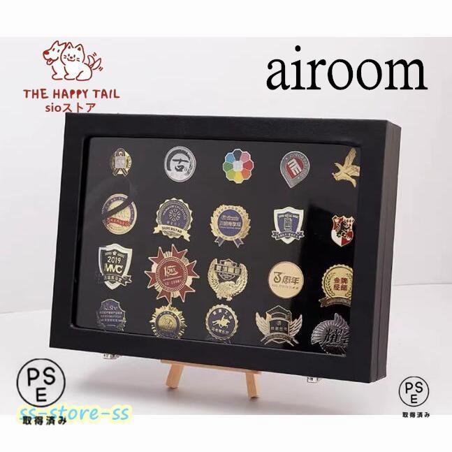 ピンバッジ ケース 透明窓木製ピンディスプレイケース ピン缶バッジ 収納ケース エナメルピンミリタリーバッジメダルディスプレイケース ピンズフレーム 収納可 |  | 09