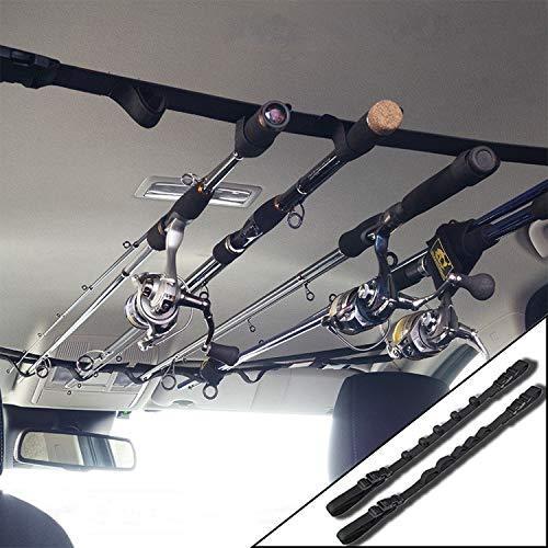 車載用ロッドキャリー ロッドキーパーベルト マジック式車内固定マルチベルト 釣り竿用結びバンド 保護ベルト 2本セット ロッドホルダーに ルアー 円高還元