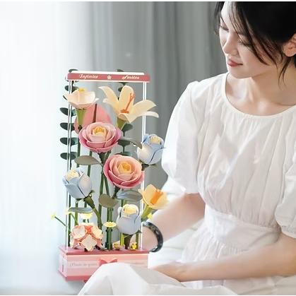 ROBOTIME　FLORAL ART　Blooming Bouquet Box【AF01D】ROKR（組立キット）（英語版製品） |  | 06
