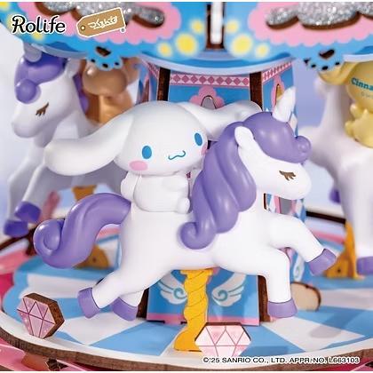 ROBOTIME（つくるんです）シナモロールのメリーゴーランド【AME02